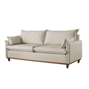 Sofá 5 Lugares Living Linho M-168 Martins Creme