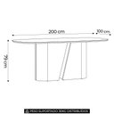 Ver imagem 4 de Mesa de Jantar 6 Lugares 200cm Arles N02 Cinamomo - Mpozenato