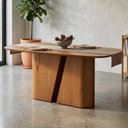 Ver imagem 1 de Mesa de Jantar 6 Lugares 200cm Arles N02 Cinamomo - Mpozenato