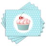 Jogo Americano - Cupcake com 4 peças - 987Jo - 1