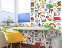 Ver imagem 2 de Papel de Parede Infantil - Desenhos Infantis Arte Destaque 1,50 Metros