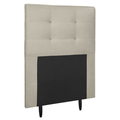 Cabeceira Estofada Cama Box Solteiro 90 Cm Irlanda Suede:suede Bege