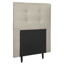 Ver imagem 1 de Cabeceira Estofada Cama Box Solteiro 90 Cm Irlanda Suede:suede Bege