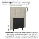 Ver imagem 5 de Cabeceira Estofada Cama Box Solteiro 90 Cm Irlanda Suede:suede Bege