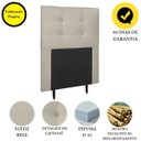 Ver imagem 4 de Cabeceira Estofada Cama Box Solteiro 90 Cm Irlanda Suede:suede Bege