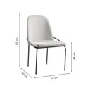 Ver imagem 4 de Conjunto de Mesa Cone 100cm com 4 Cadeiras Maya Cinza