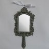 Espelho de Moldura Pequena e Pintura Envelhecida - 1