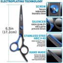 Ver imagem 4 de Kit de Tesouras para Corte de Cabelo - 6 Peças, Aço Inoxidável, 17 Cm, Ambidestro - para Salão e Uso