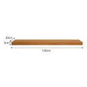 Ver imagem 4 de Prateleira MDF 100x20 Moderna Suporte Parede Invisivel 30mm Italian Noce
