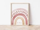 Ver imagem 4 de Kit 3 Quadros Sol Arco Íris Love Boho Quarto Menina Infantil