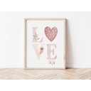 Ver imagem 5 de Kit 3 Quadros Sol Arco Íris Love Boho Quarto Menina Infantil