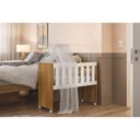 Ver imagem 2 de Mini Berço Multifuncional Rubi com Colchão Branco Amadeirado - Tigus Baby