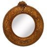 Espelho Moldura em Resina Dourada Detalhes em Relevo - 1