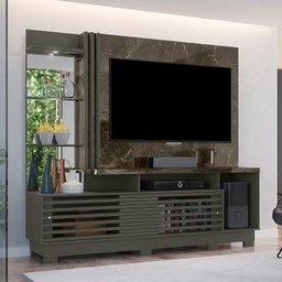 Estante Frizz Plus para TV de até 60 polegadas (COM PÉS) - JADE / OLIVA - Madetec - 2