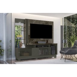 Estante Frizz Plus para TV de até 60 polegadas (COM PÉS) - JADE / OLIVA - Madetec - 1