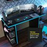 Mesa Computador Gamer Madesa 9409 - Preto/azul - 5