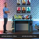 Ver imagem 7 de Mesa Computador Gamer Madesa 9409 - Preto/azul