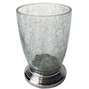 Ver imagem 1 de Porta Cotonetes Alumínio E Vidro Craquelado