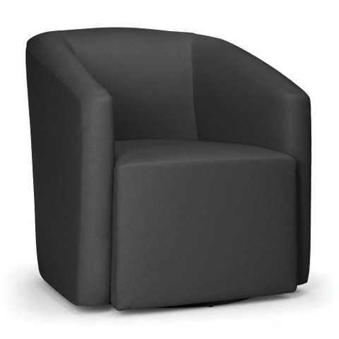 Kit 2 Poltronas Stella Max Corino Base Giratória - D'Rossi Cor Preto