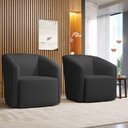 Ver mais imagens de Kit 2 Poltronas Stella Max Corino Base Giratória - D'Rossi Cor Preto