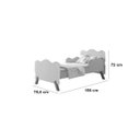 Ver imagem 3 de Mini Cama com Colchão Angel Branco Vj Móveis