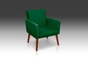 Ver imagem 1 de Poltrona Decorativa Nina Suede Verde - Pandora Decor - Casa da Poltrona
