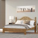 Ver imagem 1 de Cama de Casal Clássica 208cm X 152,5cm Ouro Freijó Madeira Pinus - Finestra