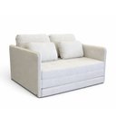 Ver imagem 2 de Sofá Cama Casal Dobrável 2 Lugares com Almofadas Aruba Yescasa