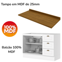 Ver imagem 7 de Balcao Pia com Tampo 120cm C353 Americana Branco Nature Henn