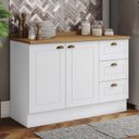 Ver imagem 2 de Balcao Pia com Tampo 120cm C353 Americana Branco Nature Henn