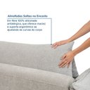 Ver mais imagens de Sofá 2 Lugares 200cm Comfy CabeCasa MadeiraOriginals Cinza Mescla