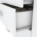 Ver imagem 5 de Guarda Roupa Solteiro Caju 4 Portas e Penteadeira Daila com Led Branco - Henn