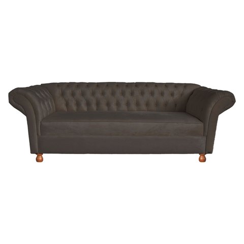 Sofá Chesterfield Conde 2,30m - Suede Chocolate / Recepção, Moveis, Sala, Decoração