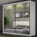 Ver imagem 1 de Guarda Roupa Solteiro Espelhado 2PORTAS Milano - Arbo Design