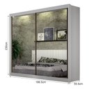 Ver imagem 2 de Guarda Roupa Solteiro Espelhado 2PORTAS Milano - Arbo Design