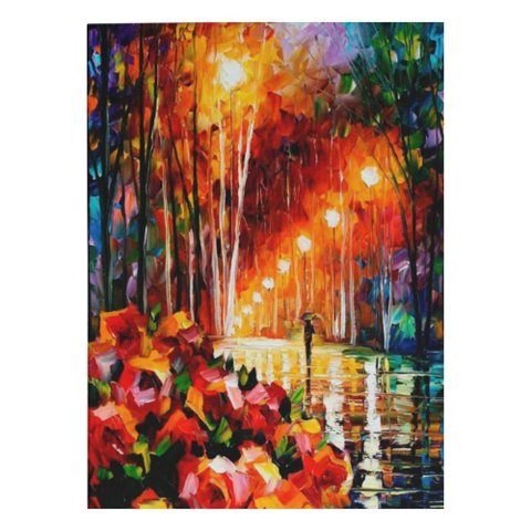 Quadro Decorativo Abstrato - Flores em Paris - 30x45cm