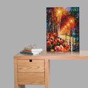 Ver imagem 2 de Quadro Decorativo Abstrato - Flores em Paris - 30x45cm