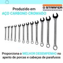 Ver imagem 2 de Kit 12 Peças Chave Combinada 6 A 22mm Boca e Estrela Starfer