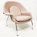 Ver imagem 1 de Poltrona Decorativa Womb Chair linho cor Rosé