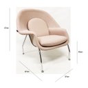 Ver imagem 4 de Poltrona Decorativa Womb Chair linho cor Rosé