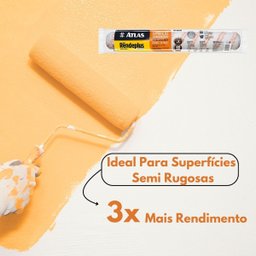Rolo para Pintura Microfibra 46cm Rendeplus Duplo Atlas - 3
