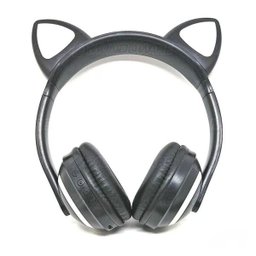 Headphone Bluetooth com Orelhas de Gato e Iluminação LED Fone sem Fio de Gatinho Exbom Hf-C240Bt - 1