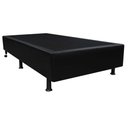 Ver imagem 1 de Base Box para Cama Solteiro 88x188cm Liz S05 Sintético Preto - Mpozenato