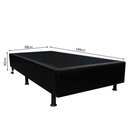Ver imagem 4 de Base Box para Cama Solteiro 88x188cm Liz S05 Sintético Preto - Mpozenato