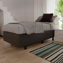 Ver imagem 2 de Base Box para Cama Solteiro 88x188cm Liz S05 Sintético Preto - Mpozenato