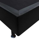Ver imagem 3 de Base Box para Cama Solteiro 88x188cm Liz S05 Sintético Preto - Mpozenato