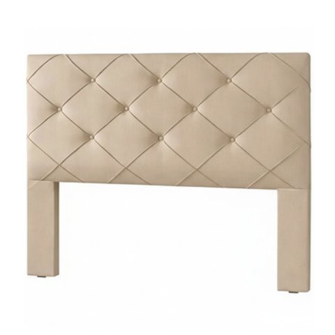 Cabeceira Estofada Ra Estofados Prime 110 Cm Bege Suede