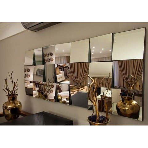 Espelho Decorativo 160x60cm Designer Prata