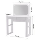 Ver imagem 3 de Penteadeira com Espelho e Led Cristal