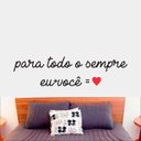 Ver imagem 1 de Adesivo de Parede Frase Para Todo Sempre 2-Medio 150x40cm